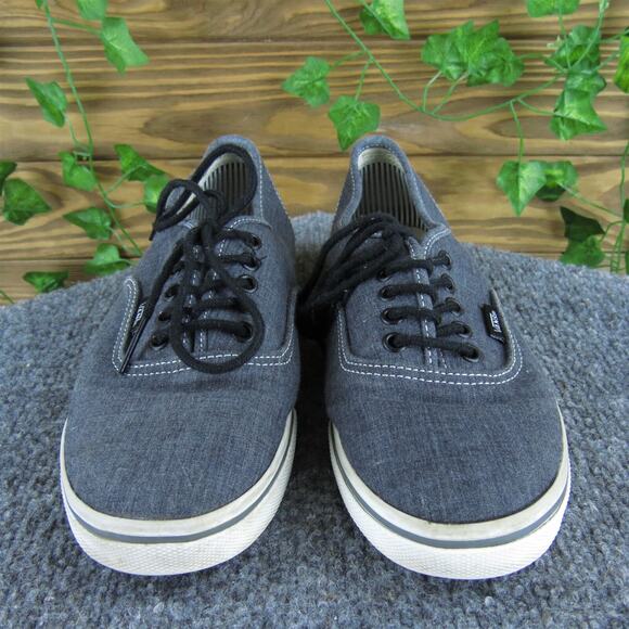VANS Women's Low Top Sneaker Gray Fabric Sz 6.5 Medium Used 2025 - Picture 2 of 8